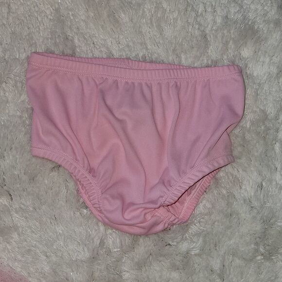 YOUNG HEARTS PINK AND WHITE STRIPED CAT TULLE DRESS WITH PANTIES, SIZE 18 MONTHS - Picture 7 of 9